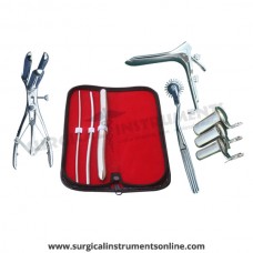 Hegar uterine dilator 3 pieces set,3-4, 5-6, 15-16, pinwheel, mathieu, grave large, collin 3pcs